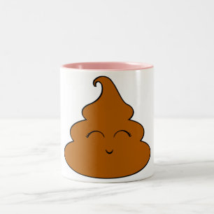 Tasse 2 Couleurs Kawaii Poo Poo