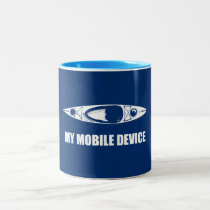 Tasse 2 Couleurs Kayak, mon appareil mobile