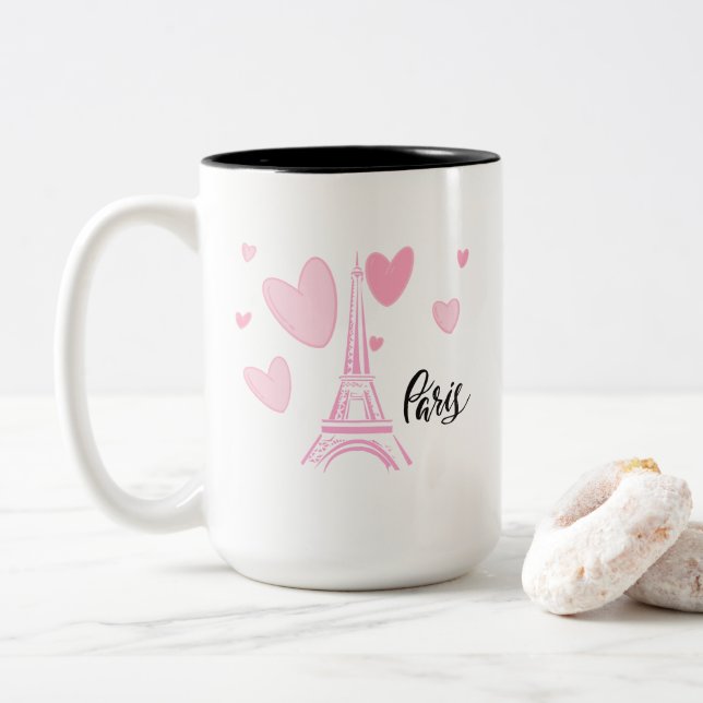 Tasse 2 Couleurs Kaye et Summer Paris (Avec donut)
