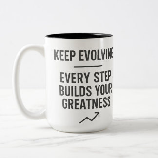 Tasse 2 Couleurs Keep Evolving Motivation