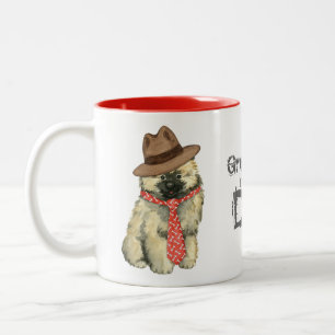 Tasse 2 Couleurs Keeshond papa