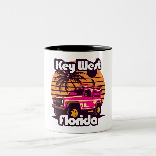 Tasse 2 Couleurs Key West Florida (Centre)