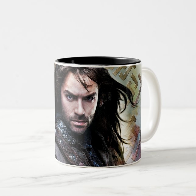 Tasse 2 Couleurs KILI THE DWARF™ Avec Nom (Devant droit)
