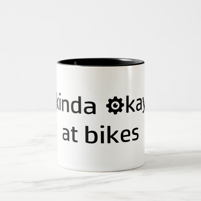 Tasse 2 Couleurs Kinda OK Pour Les Vélos (Centre)