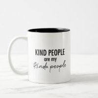 "Kindness Brew" - Typographie moderne noir et blan