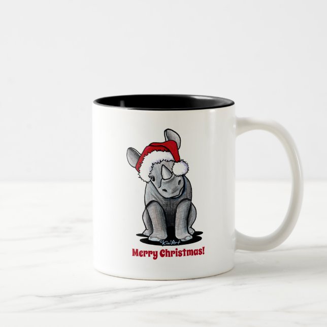 Tasse 2 Couleurs KiniArt Baby Rhino (Droit)