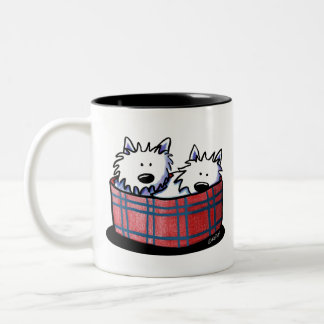 Tasse 2 Couleurs KiniArt Westie Le Chien