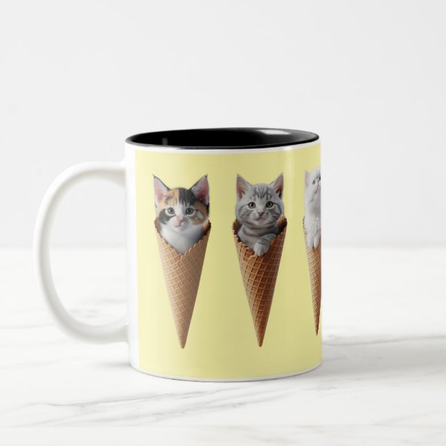 Tasse 2 Couleurs Kitty Cones (Gauche)