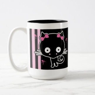 Tasse 2 Couleurs Kitty rose