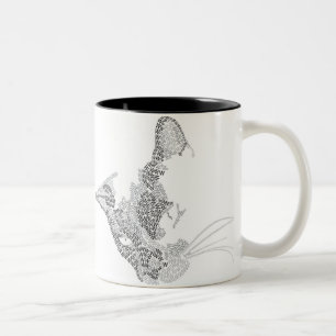 Tasse 2 Couleurs Kitty typographique