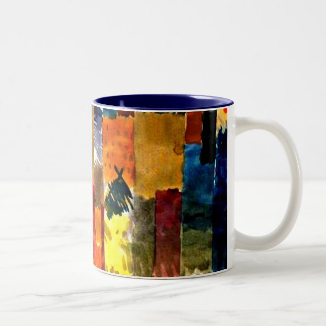 Tasse 2 Couleurs Klee - Avant la ville. Peinture Paul Klee. (Droit)