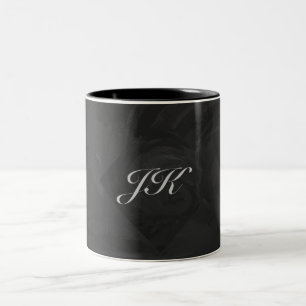 Tasse 2 Couleurs Kohl Black Monogramme personnalisé