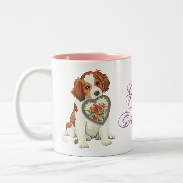 Tasse 2 Couleurs Kooiker Heart Mom (Gauche)