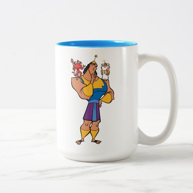 Tasse 2 Couleurs Kronk With Angel and Devil on Shoulders (Droit)