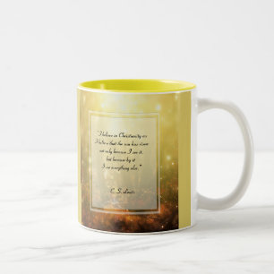 Tasse 2 Couleurs KRW I croient à la citation de christianisme