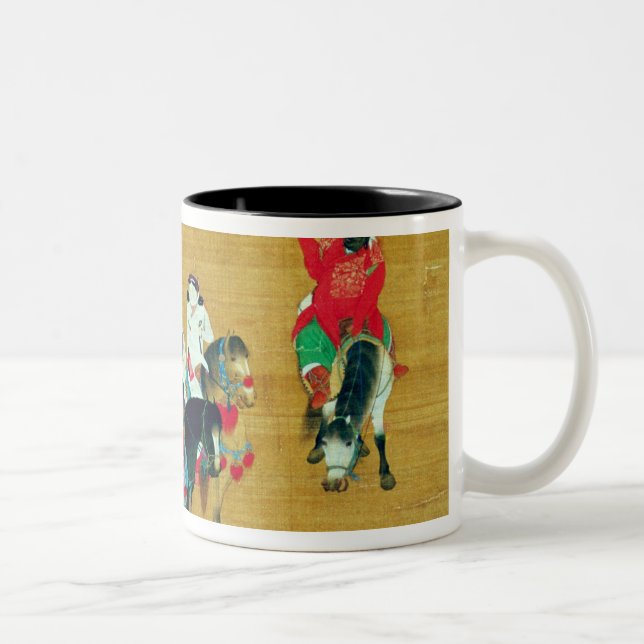 Tasse 2 Couleurs Kublai Khan chassant, dynastie de yuan (Droit)