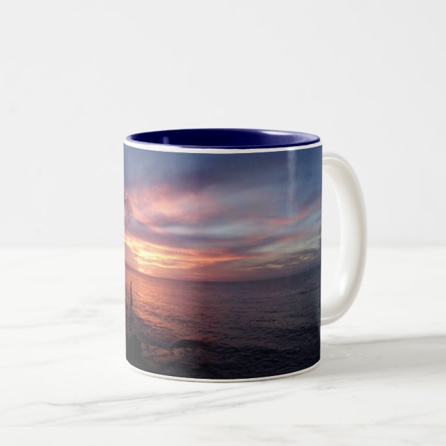 Tasse 2 Couleurs La beauté de la nature Haleiwa Oahu (Devant droit)