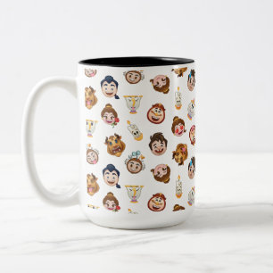 Tasse 2 Couleurs La beauté et l'Emoji des bêtes  Motif de caract