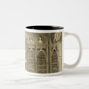 Tasse 2 Couleurs La bibliothèque, gravée par Godfrey, de