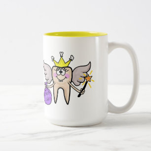 Tasse 2 Couleurs La Bouge De Fée De Dents La Personnaliser!