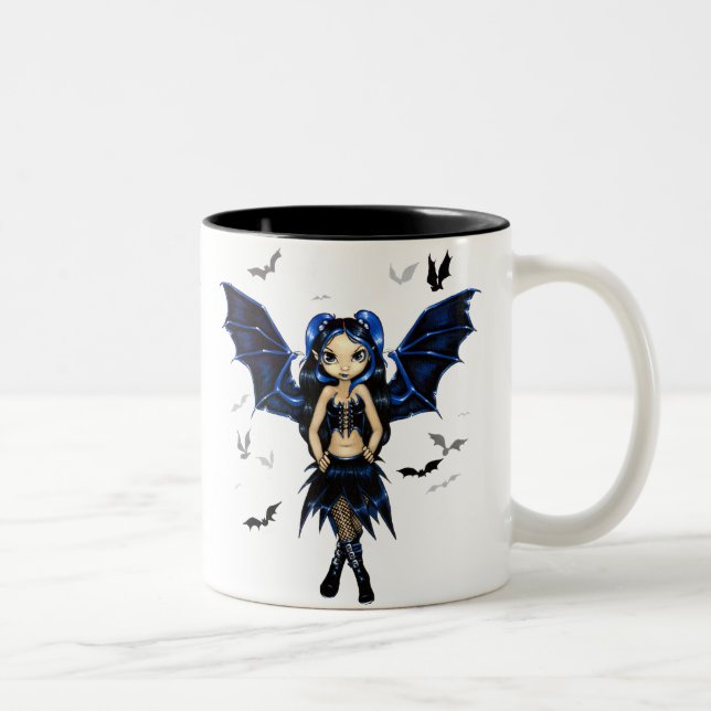 Tasse 2 Couleurs La chauve-souris s'envole les battes féeriques (Droit)