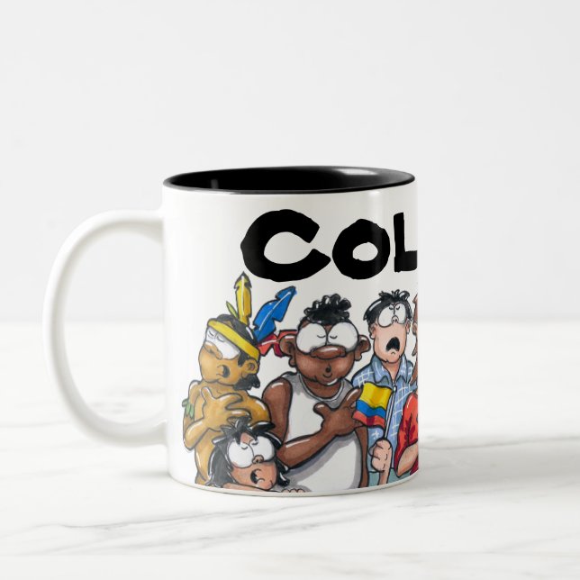 Tasse 2 Couleurs La Colombie et les colombiens s'acharnent (Gauche)