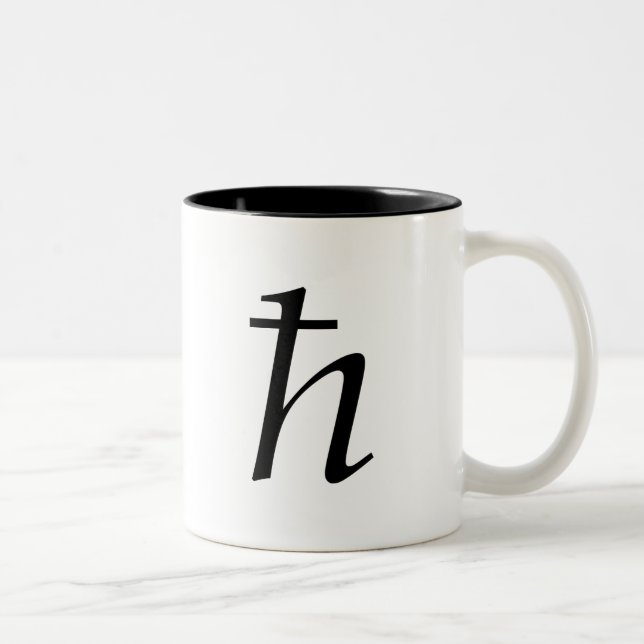 Tasse 2 Couleurs La constante de Planck (réduite) (Droit)
