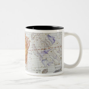 Tasse 2 Couleurs La constellation de Cancer, plaquent 4 du 'atlas