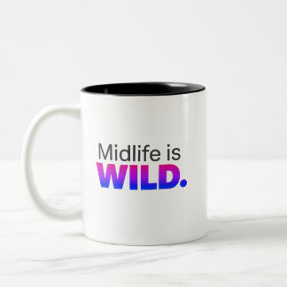 Tasse 2 Couleurs La crise de la quarantaine est FOLLE – Slogan drôl