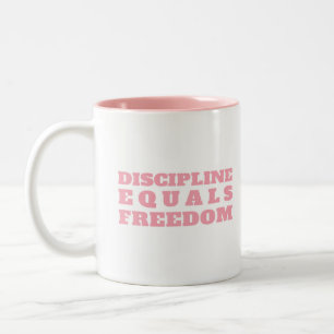 Tasse 2 Couleurs La discipline de Jocko Willink équivaut à celle 