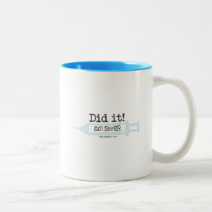 Tasse 2 Couleurs L'a fait ! Faire-part d'obtention du diplôme de R