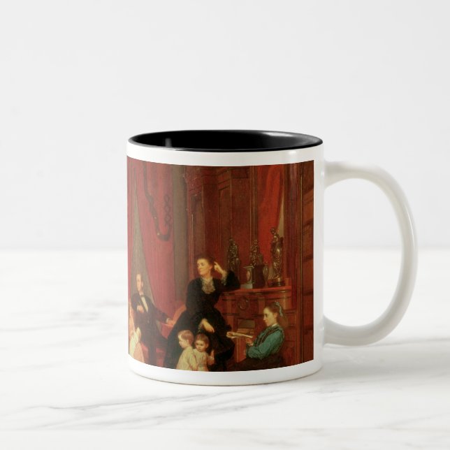 Tasse 2 Couleurs La famille de trappe, 1870-71 (Droit)