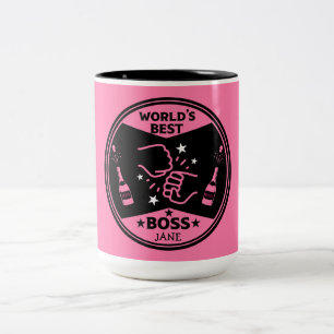 Tasse 2 Couleurs La femme la plus grande patronne du monde