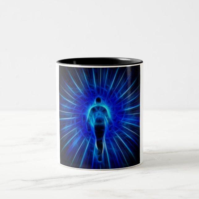Tasse 2 Couleurs La figure émerge de la lumière (Centre)