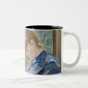 Tasse 2 Couleurs La fille de l'artiste, Julie, avec sa bonne