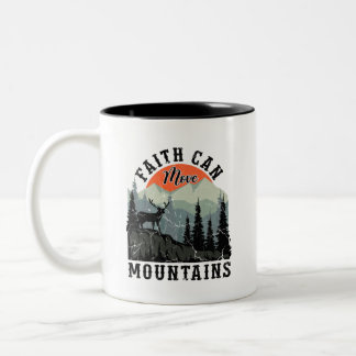 Tasse 2 Couleurs La foi peut déplacer les montagnes