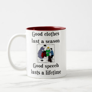 Tasse 2 Couleurs La Grammaire De L'École De Bons Voeux Dit Coffee M
