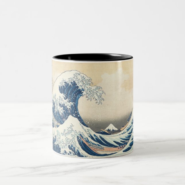 Tasse 2 Couleurs La Grande Vague au large de Kanagawa (Centre)