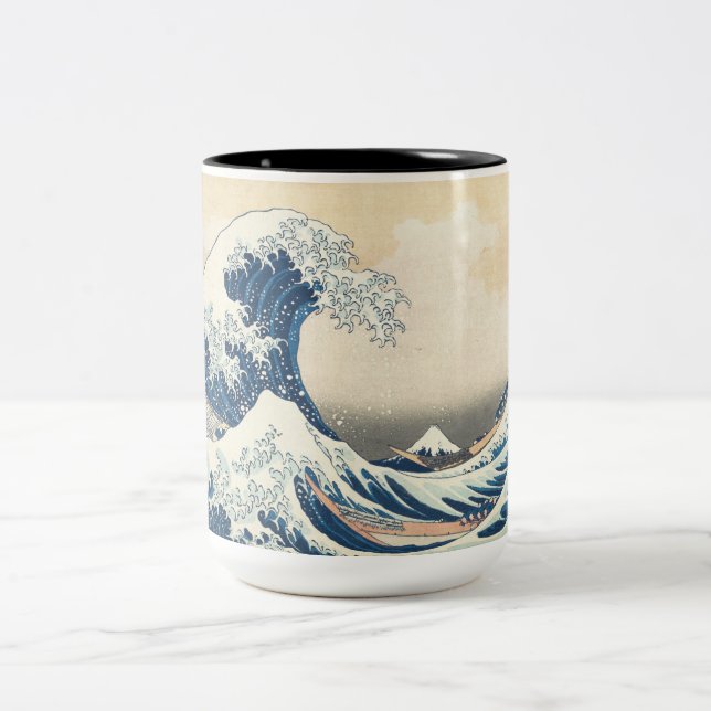 Tasse 2 Couleurs La Grande Vague au large de Kanagawa (Centre)