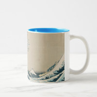La grande vague de Kanagawa, vues du mont Fuji