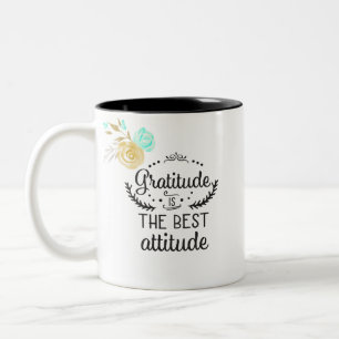 Tasse 2 Couleurs La gratitude est la meilleure attitude
