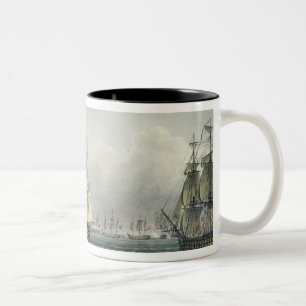 Tasse 2 Couleurs La HMS Victory naviguant pour la ligne française 