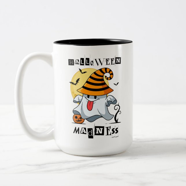 TASSE 2 COULEURS LA MADNESSE HALLOWEEN PERSONNALISÉE AVEC UN MORT G (Gauche)