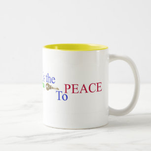 Tasse 2 Couleurs La méditation transcendantale est la clé à la PAIX