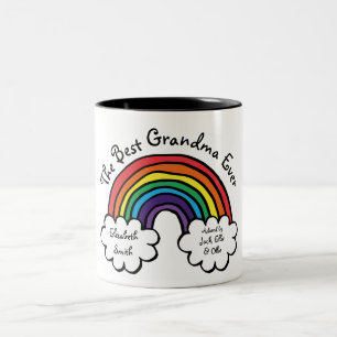 Tasse 2 Couleurs La Meilleure Grand-Mère Grand-Mère jamais Arc En C