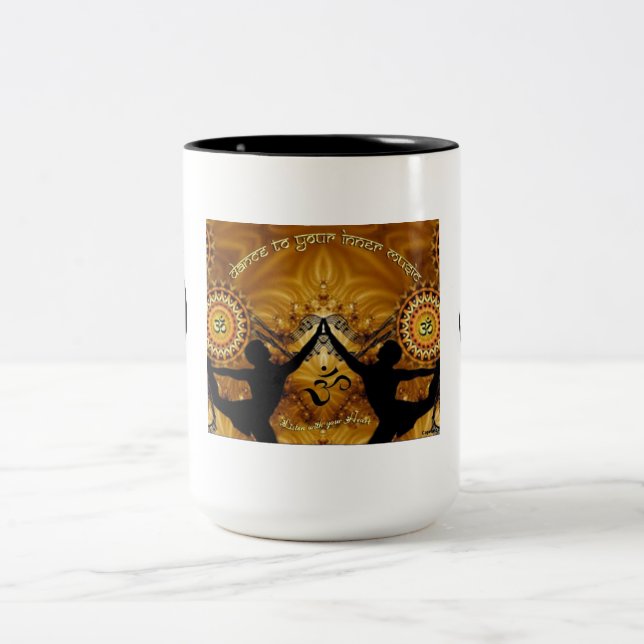 Tasse 2 Couleurs La musique intérieure OM attaquent (Centre)