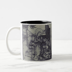 Tasse 2 Couleurs La Nativité de Noël Stark Ink Art