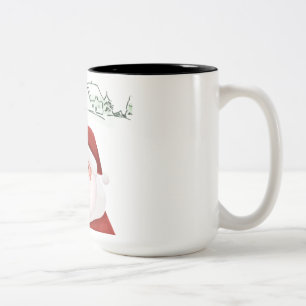 Tasse 2 Couleurs La pâte à café bicolore père Noël