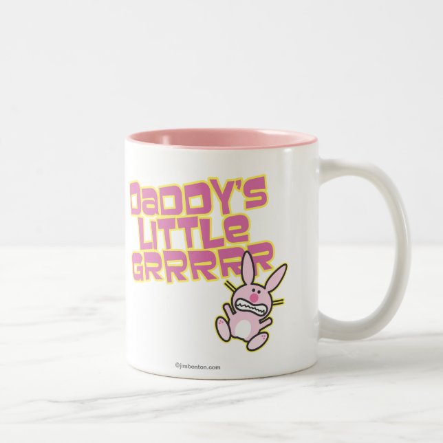Tasse 2 Couleurs La petite fille du papa (Droit)
