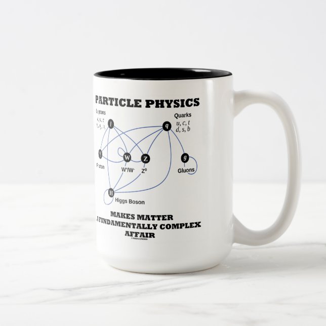 Tasse 2 Couleurs La Physique Des Particules Fait De La Matière Une  (Droit)